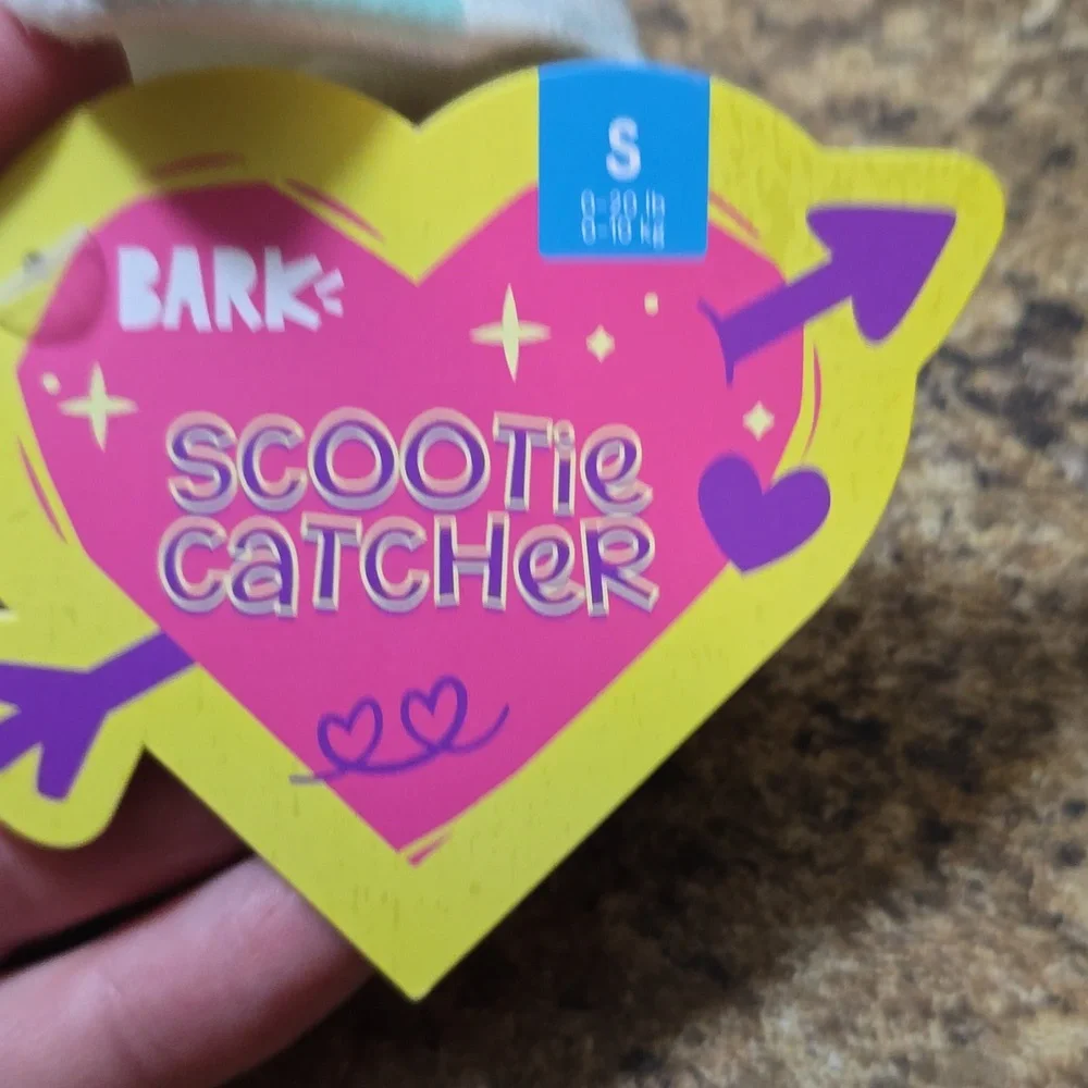 Bark Scootie Catcher Dog Toy - White and Blue NWT Size Small 0-20‎ Pounds
